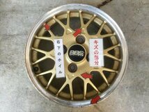 【KBT】スバル純正オプション ヴィヴィオ BBS 13×4B＋45 PCD100 4穴 アルミホイール　13インチ　【インボイス対応店】_画像6