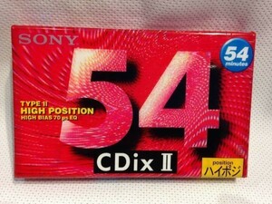 ■1049■希少・未開封■SONY CDixⅡ 54 カセットテープ ハイポジション TYPEⅡ記録媒体