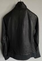 定価143,000円wjk/SPANISH RAM RIB JERSEY JACKET 羊革ライダースジャケット BLACKカルペディエムma+AKM1piuBACKLASHjunhashimoto_画像7