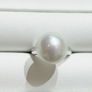 PT900 simple extra-large pearl ring White Butterfly pearl large grain south . pearl 