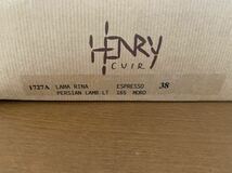 アンリークイール　HENLY CUIR ムートンブーツ ショートブーツ ブラウン　サイズ38 未使用_画像2