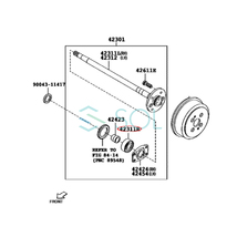 ダイハツ ハイゼット トラック(S201C S201P S211P) テリオスキッド(J111G J131G) リア ハブベアリング 左右セット 90043-63248_画像3