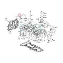 ベンツ W176 W246 クーラントホース (シリンダーヘッド～エクスパンションタンク) A160 A180 A200 A220 A250 B180 B200 B250 2702031882_画像2