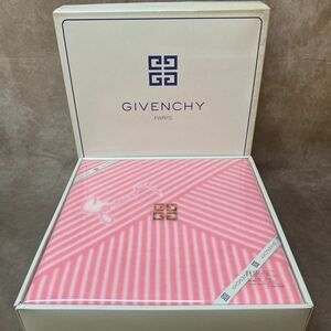 GIVENCHY ボアタッチシーツ ピンク 未使用 室内長期保管品 箱付 ジバンシィ ジバンシー 240×140cm シングル