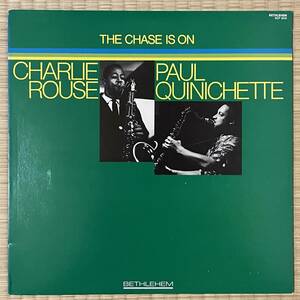 【期間限定500円OFF】個人所蔵 / 1981米 Bethlehem / Charlie Rouse, Paul Quinichette / The Chase Is On / 超音波洗浄済+VPI HW-16.5