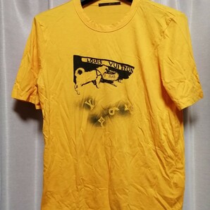 Lサイズ モノグラムスプレー加工ルイヴィトンロゴドッグ最高傑作一瞬でルイヴィトンと分かるブラックグラディエントモノグラム半袖Tシャツの画像2