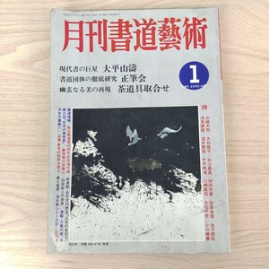 B2310056 月刊書道藝術 1989年1月号 現代書の巨星 大平山濤 書道団体の徹底研究 正筆会 幽玄なる美 茶道具取合せ 毎日書道展40周年海外展