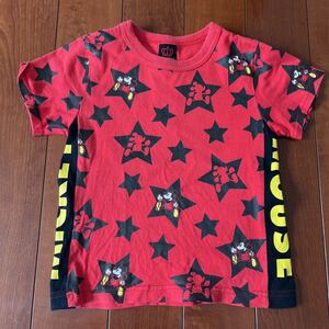 BABY DOLL・ベビードール・半袖Tシャツ・ミッキー・レッド系・110