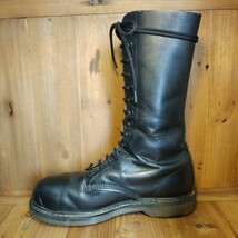 貴重 入手困難 英国製 ドクターマーチン Dr.Martens 14ホールブーツ UK8.5 スチールトゥ oi PUNK SKINS ハードコア CRUST スキンズ パンク_画像6