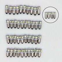 5050SMD BA9S LED バルブ 24V ホワイト 20+予備2個 5連_画像7