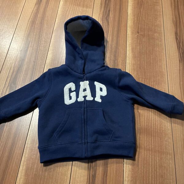 ベビー　GAP ボアパーカー　ネイビー　80cm 裏ボアパーカー GAP KIDS