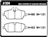 ACRE アクレ ブレーキパッド ZZC 前後セット R57 クーパー コンバーチブル RF16 H20.10～H28.8 FF 1.6L_画像2