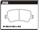 ACRE アクレ ブレーキパッド PC3200 前後セット V70 T5 SE/SE/SE AWD BB4204TW BB420W BB6324W H23.2～H29.2 2.0/3.2L フロントφ300_画像3