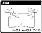 ACRE アクレ ブレーキパッド ダストレスリアル 前後セット Eクラスステーションワゴン (S211) E63 AMG 211277 H19.1～H22.1 FR 6.3L_画像3