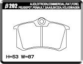 ACRE アクレ ブレーキパッド PC3200 前後セット ゴルフ (3) GTi 16V 1HABF H8.9～H10.8 FF 2.0L_画像3