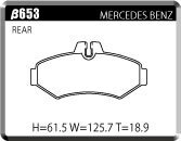 ACRE アクレ ブレーキパッド ZZC 前後セット Gクラス (W463) G350 ブルーテック 463346 H25.9～H30.6 4WD 3.0L_画像3