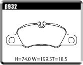 ACRE アクレ ブレーキパッド PC2600 フロント用 718ボクスター (982) ボクスター 982H1 982J1 H28.2~ MR 2.0L ACRE アクレ ブレーキパッド PC2600 フロント用 718ボクスター (982) ボクスター 982H1 982J1 H28.2~ MR 2.0L