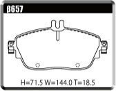 ACRE アクレ ブレーキパッド ユーロストリート 前後セット GLAクラス (X156) GLA250 4マチック 156946 H26.5～R2.6 4WD 2.0L_画像2