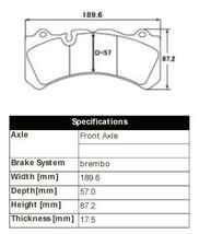 ACRE アクレ ブレーキパッド レーシングプロ 前後セット S60 T5/D4/T6 FB420 FB6304T FD4204T H27.6～H28.8 2.0/3.0L_画像2