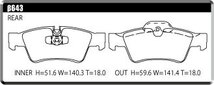 ACRE アクレ ブレーキパッド ユーロストリート リア用 GLクラス (X164) GL550 4マチック 164886 H18.10～H25.4 4WD 5.5L_画像2