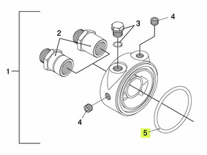 TRUST トラスト 油圧・油温センサーアタッチメント補修パーツ#5 Oリング(内径57φ) (STDタイプ 初期型シングルOリングモデル(Oリング小))