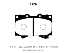 Project Mu プロジェクトミュー ブレーキパッド HC+XC 前後セット セコイア UCK35 H12.1～ 要形状確認_画像2