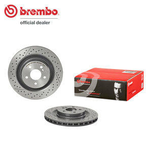 brembo ブレンボ ブレーキローター リア用 メルセデスベンツ CLKクラス (C209) 209376 H15～ CLK55 AMG フロント:6POT