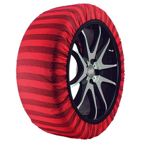 ISSE イッセ スノーソックス クラシックモデル タイヤサイズ245/50R20に対応 標準タイプ レッド (サイズ74/2個入り) 布製タイヤチェーン
