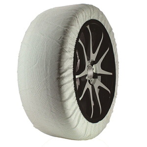 ISSE イッセ スノーソックス スーパーモデル タイヤサイズ245/35R18に対応 高品質タイプ ホワイト (サイズ62/2個入り) 布製タイヤチェーン