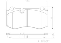 brembo セラミックブレーキパッド フロント用 メルセデスベンツ CLクラス (C216) 216371 216373 H18.11～ CL550 AMGスポーツパッケージ含む_画像2