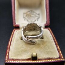 Towle sterling ターコイズカラー スターリングシルバー ヴィンテージ リング 指輪 彫金 ビンテージ ウェスターンジュエリー S145_画像6