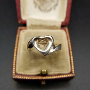 US Vintage Seart Ring Ring 925 Silver Ardeco Выгравированное стерлинское шоу Retro yne1