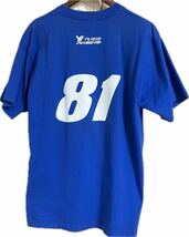 ワイズギアレーシング ノリック Lサイズ Tシャツ 81 ヤマハレーシング ブルー 青 阿部典史 8耐 全日本 バイク YAMAHA YZF YZR 当時物_画像3