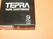 【TRシリーズ専用/２本組】☆KINGJIM TEPRA TC9S (9mm幅・白テープ・黒文字/送料：185円～)_画像2