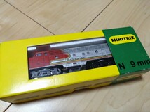 MINITRIX　ミニトリックス　Nゲージ　旧西ドイツ製　アメリカ型ディーゼル機関車　SANTAFE　動力車　中古_画像9