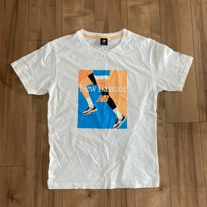 ニューバランス new balance メンズ 半袖Tシャツ ランショートスリーブTシャツ AMT21516 ホワイト Mサイズ