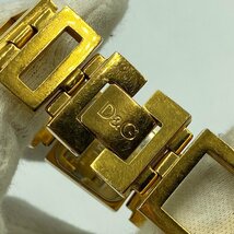 DOLCE &GABBANA TIME ＜腕時計＞D&G ドルチェ＆ガッバーナ クォーツ ゴールド レディース ブランド 動作品 ブレスレット アクセサリー_画像4