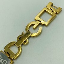 DOLCE &GABBANA TIME ＜腕時計＞D&G ドルチェ＆ガッバーナ クォーツ ゴールド レディース ブランド 動作品 ブレスレット アクセサリー_画像8