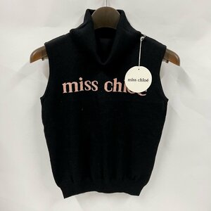 Miss Chloe ノースリーブ＜衣類＞ミスクロエ レディース ニット ブラック トップス ブランド ファッション
