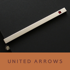 3986◆ユナイテッドアローズ◆ネクタイピン◆シルバー×レッドストーン◆タイピン～タイバー◆上質セレクトショップ～UNITED ARROWS◆新品