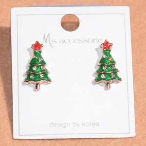 * free shipping * Christmas earrings * Christmas tree * new goods *W48