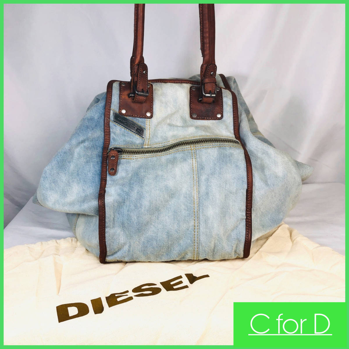 極美品 DIESEL ディーゼル メンズ トートバッグ ワンショルダーバッグ