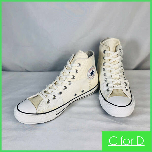 ★CONVERSE★27.0㎝ ハイカットスニーカー コンバース オールスター 100 RANRU HI メンズ ベージュ 8ホールシューズ 靴 S536