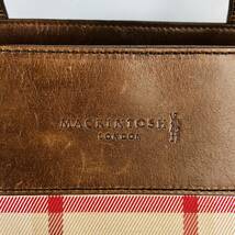 ★MACKINTOSH LONDON★マッキントッシュ ロンドン トートバッグ メンズ レディース 男女兼用 チェック柄 A4収納可 茶色 バッグ 鞄 B032_画像9