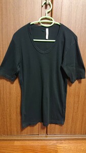 USED ATTACHMENT 半袖 カットソー サイズ1 ブラック AJ00-003 アタッチメント インナー Tシャツ ①