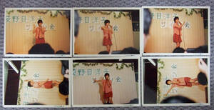  Oginome Yoko autograph .[ future . sea -sailing-] debut Event E stamp 6 sheets +21 sheets +10 sheets + autograph square fancy cardboard 1984.6.4