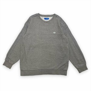 アディダス スウェット グレー adidas 古着 メンズ XXL 3本ライン 三つ葉