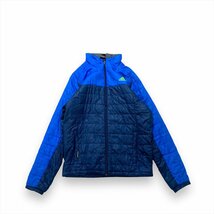 アディダス ジャケット ブルー adidas 古着 メンズ M スポーツ キルティング_画像1