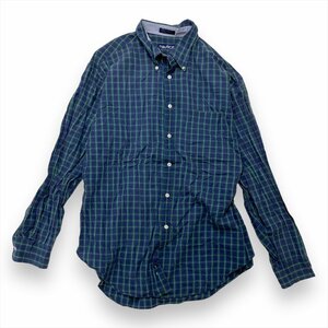 ノーティカ シャツ 長袖 チェック NAUTICA 古着 メンズ XL サイズ17-1/2 (34-35) 胸ポケット ボタンダウン カジュアル