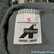 ASSOS アソス 裏起毛 長袖 サイクルジャージ グレー Sサイズ 日本M スイス製 タグ付未使用品_画像6